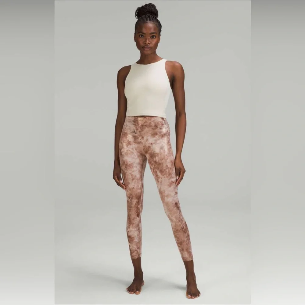 NWOT Lululemon Align High-Rise Pant 25" *Shine Diamond Dye Misty Shell C… - Picture 5 of 11